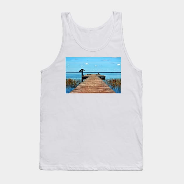 Sunbathing On The Dock Tank Top by Cynthia48